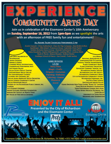 Community Arts Day at The Eisemann Theater